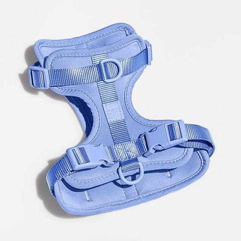 Easy Adjustable Dog Harness Macaron Color Diving Cloth Lined Soft Comfortable Nylon Pet Harness