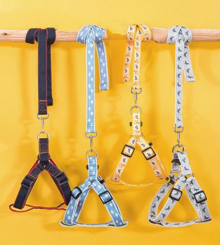 Wholesale Oem Pet Polyester Adjustable Reflective Breathable Custom Dog Harness And Leash Set