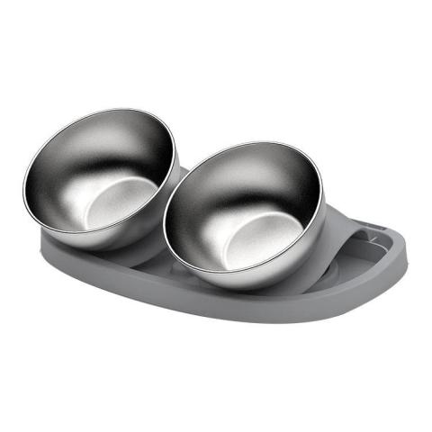 2023 Double Bowl Dog Cat Stainless Steel Pet Bowl Food Dog Bowls Stainless Steel