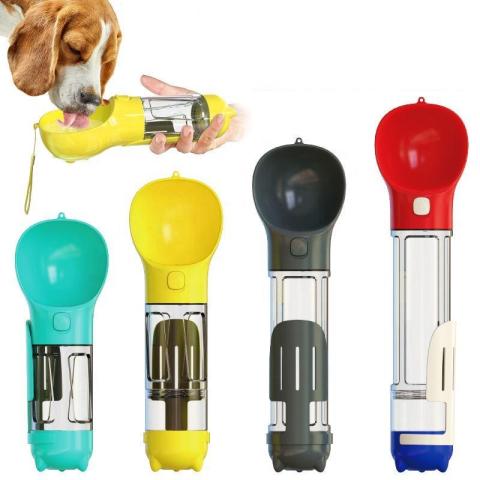 Portable Drink Travel 350ml Custom Recycled Portable Pet Dog Water Bottle