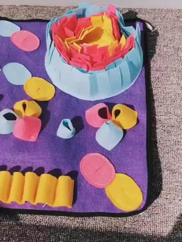Training Feeding Foraging Interactive Puzzle Funny Dog Snuffle Mat Toy