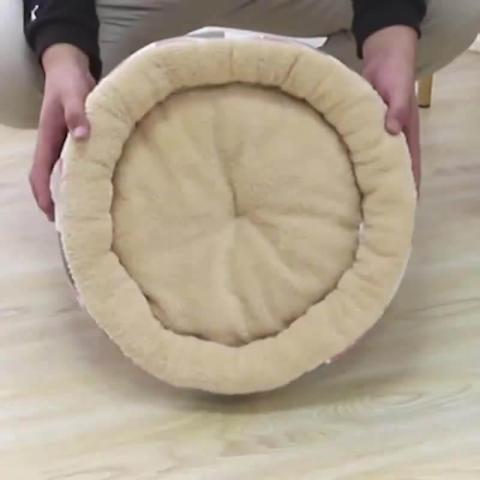 Camas Mascotas China Cute Modern Round Designer Canvas Cheap Pet Bed Supplies Dog Bed