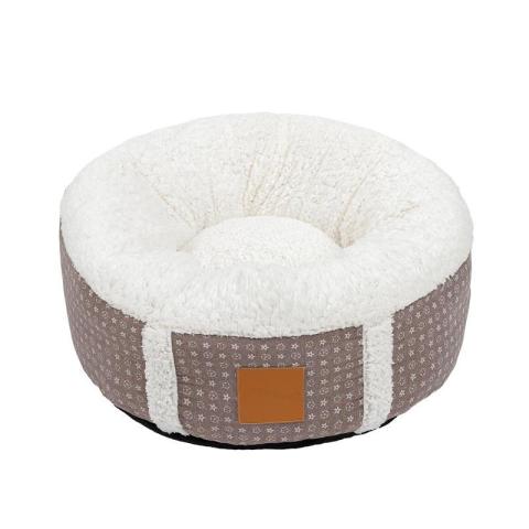 Accept Custom High End Dog Cat Bed Cute Round Soft Comfortable Pet Bed