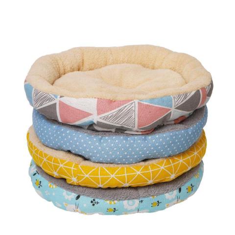 New Arrival Factory Wholesale Pet Luxury Soft Furniture Canvas Fleece Dog Bed