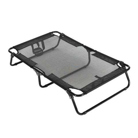 Custom Washable And Foldable Camping Travel Outdoor Pet Metal Raised Elevated Dog Bed