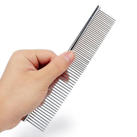 Dog Comb For Dogs And Cats Grooming Tool Dog Grooming Comb With Stainless Steel Teeth And Ergonomic