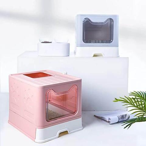 Clean Up Products Plastic Large Space Enclosed Luxury Self-cleaning Automatic Sealed Auto Cat Litter Box For Cat Toilet