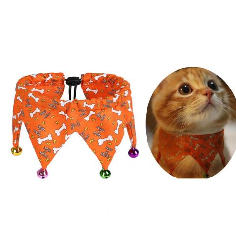 Halloween Pet Luxury Cat Custom Printed Wholesale Dog Bandana Collar