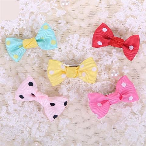 Pet Dog Cat Hair Bow Hairpin Variety Hair Clips Puppy Cat Grooming Accessory Set Hair Clips