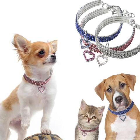 Custom Springy Rhinestone Jewelry Paw Shape Pendant Necklace Pet Dog Charm