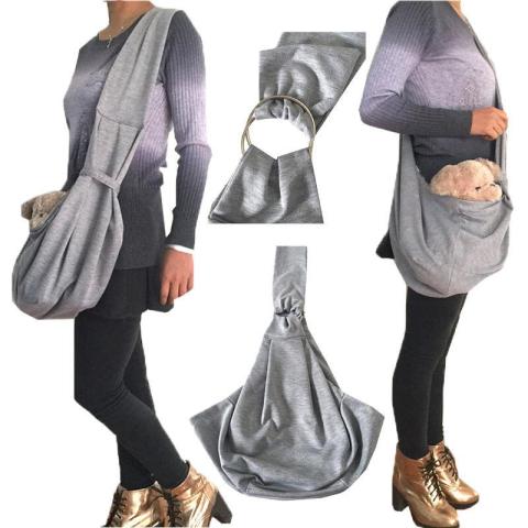 Reversible Sling Adjustable Denim Shoulder Casual Travel Pet Carrier Bag