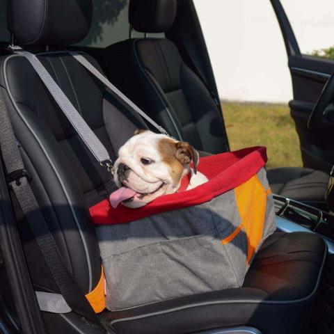 Folding Safe Travel Carrier Breathable Sided Bag Pet Dog Car Seat