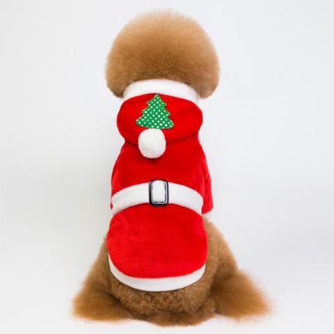 Wholesale New Year Holiday Warm Designers Dog Christmas Costume Clothes
