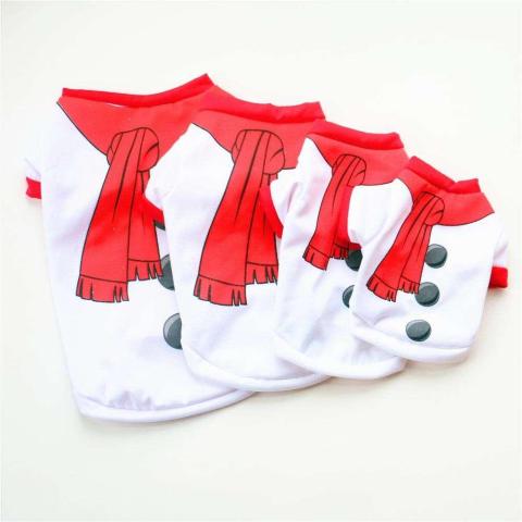 Wholesale Classic Christmas Holiday Winter Pet Dog Cat Clothes T-shirts