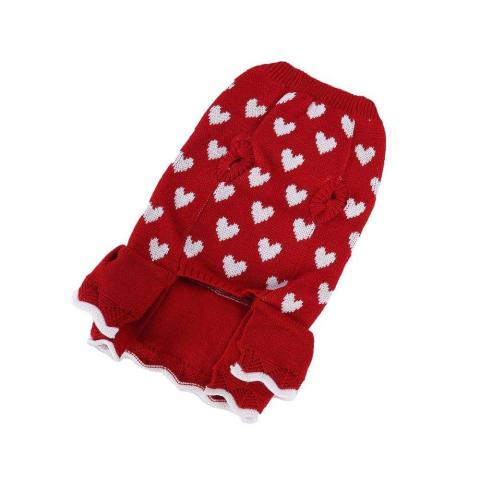 Holidays Knitted Winter Pet Clothes Christmas Dog Sweater Dress