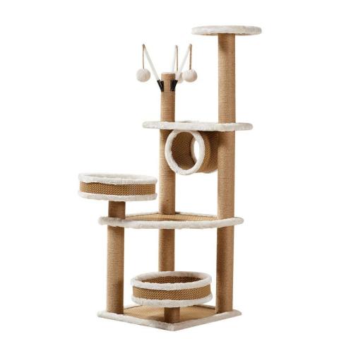 Large Wooden Scratch Climbing Fashion Luxury Sisal Furniture Tower Pet Products Cat Tree