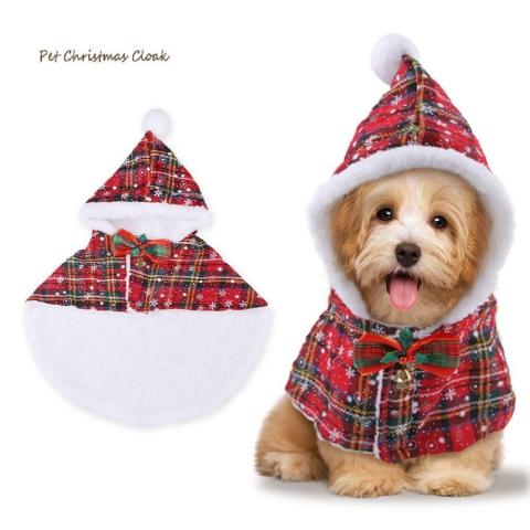 Christmas Pet Cloth 2023 Fashion Adjustable Christmas Pet Clothes High Quality Cheap Dog Cape With Best Quality