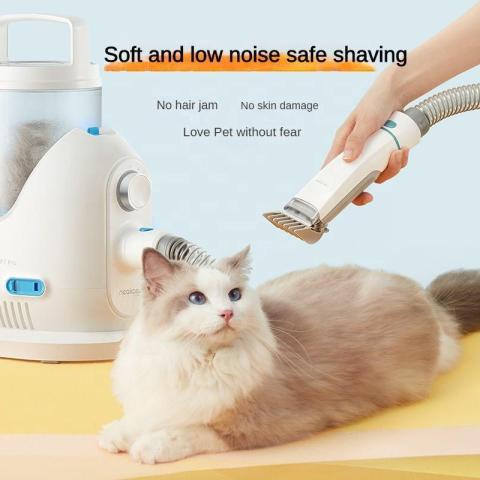 Pet Vacuum Cleaner Electric Clipper Slicker Deshedding Cleaning Dog And Cat Hair Fur Grooming Brush Kit
