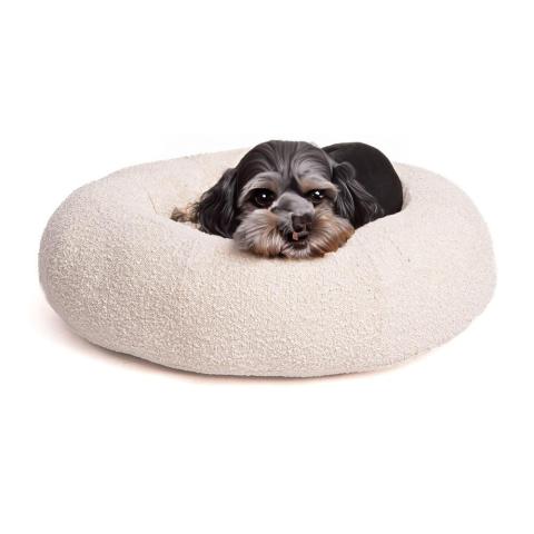 Cute Dog Bed Mat Warm Fluffy Dog Bed Memory Chew Pink Dog Bed
