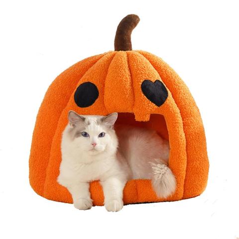 Manufacturer Wholesale Halloween Pumpkin Luxury Dog Bed Pet Dog Bed Small Dog Bed
