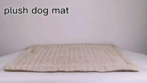 pet Plush Square Dog Crate Mat