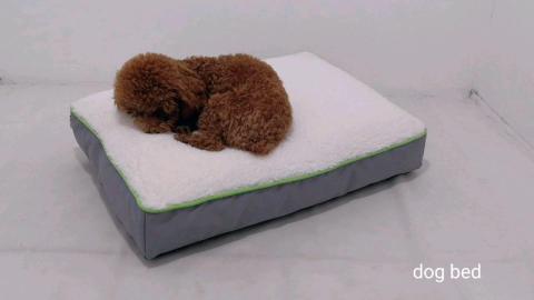 pet Rectangle Pet Bed For Medium Rectangular Fluffy Dog Bed With Zipper Portable Outdoor Camping Foam Cake Dog Pet Bed
