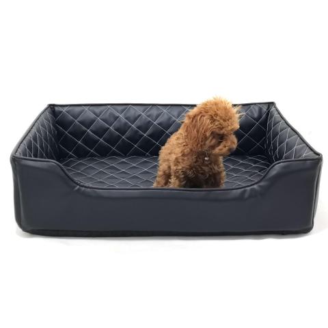 pet Orthopedic Foam Dog Bed Living Room Sofa Waterproof Luxury Pu Leather Large Pet Sofa Dog Bed