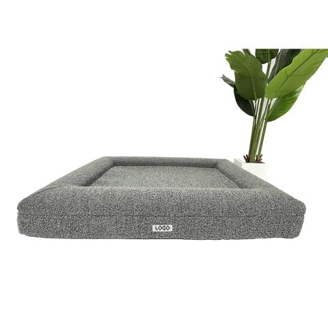 pet Calming Donut Cat And Dog Bed In Shag Fur Taupe 54l-inch Cinnamon Dog Bed W/ Comfortable Bolster Mechanical Wash Fau