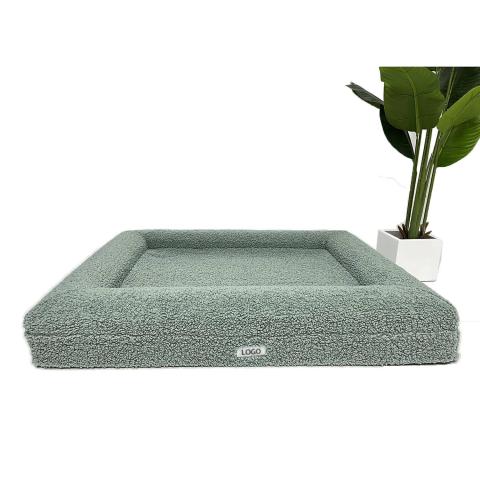 pet Luxury Dog Bed Boucle Food Item Dog Bed Vet Bed For Dogs