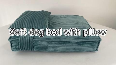 pet Pp Cotton Blue Velvet Cute Pillow Dog King Bed