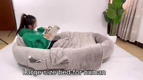 Giant Dog Bed For Humans Dog Human Bed And Dog Bed Human Size
