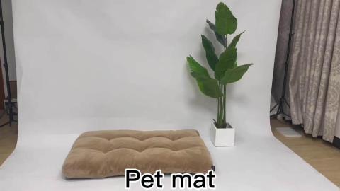 pet Square Pp Cotton Sherp Plaid Luxury Dog Beds