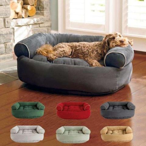 Waterproof Removable Washable Wholesale Winter High-end Pet Dog Sofa Bed Kennel Thickening Cushion Deep Sleep Pet Bedding
