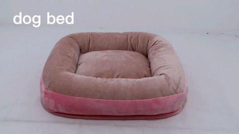 pet Luxury Pink Vacuum Soft Square Warm Approved Dog Pet Bed