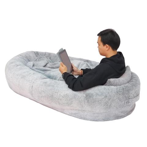 pet Luxury Giant Human Size Memory Foam Pet Bed With Pillow And Blanket Human Dog Bed For Human