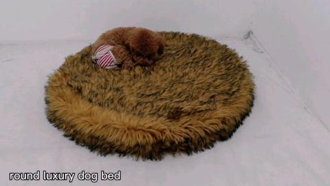 pet Luxury Faux Fur Dog Bed Faux Fur Dog Rug Orthopedic Memory Foam Dog
