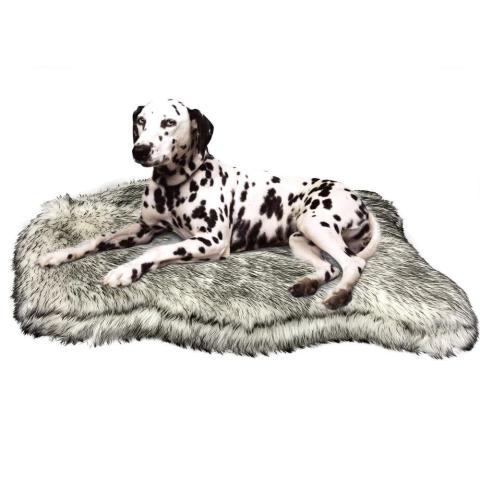 pet Faux Fur Waterproof C Shape Dog Bed Sofa Shape Square Pet Bed
