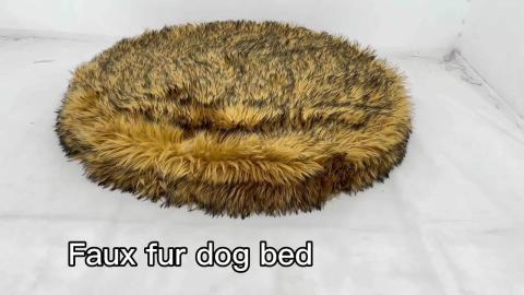 pet Faux Fur Dog Bed Orthopedic Dog Bed Memory Foam Dog