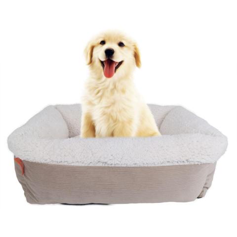 pet Dogs Accessories And Beds Luxury Soft Square White Dog Cot Bed
