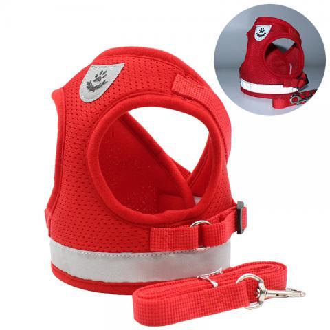 Pet harness Reflective and Breathable  polyester mesh Multicolor options